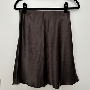 Babaton New Slip Satin Mini Skirt